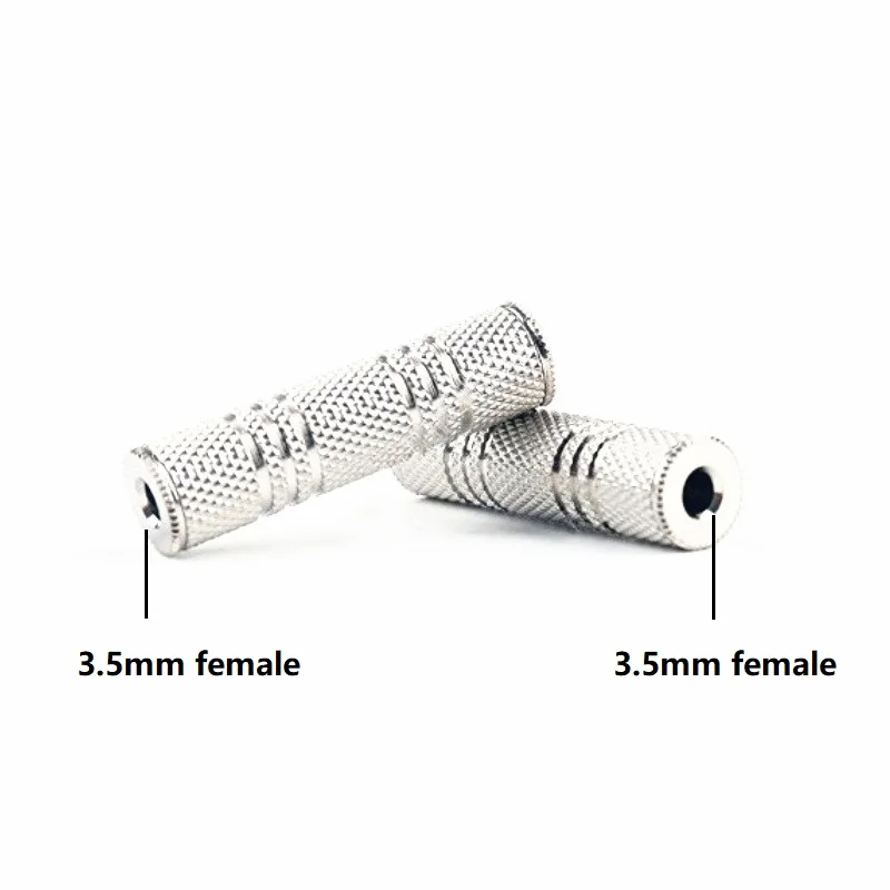Meilleur 5 pcs lot 3.5mm Femelle à Femelle Audio Adaptateur Connecteur Coupleur Stéréo F F Extension