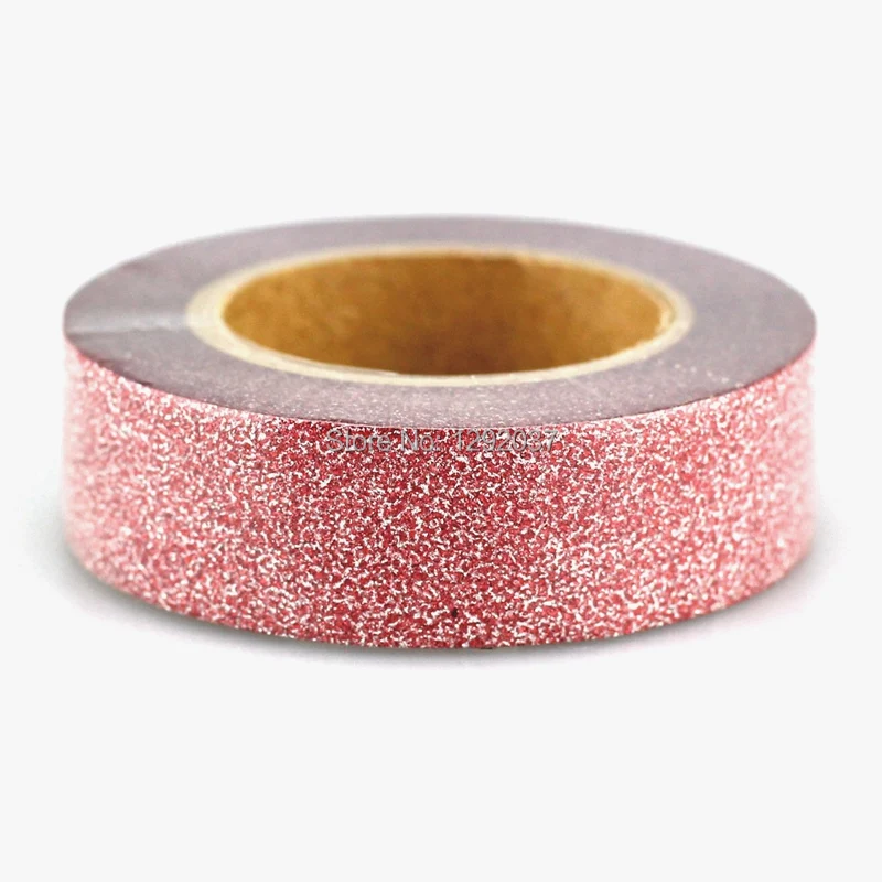 1PCS 15mm*10m Cute Red Glitter Tape Decorative Washi Tape Paper DIY