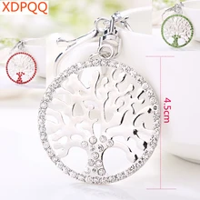 XDPQQ jewellery 7 Чакра Древо жизни цепочка для ключей Рейн камень кулон леди Рождественский подарок автомобиль кулон