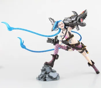 

23cm LOL Jinx Action Figures Game Anime PVC Model Collection Toys Doll
