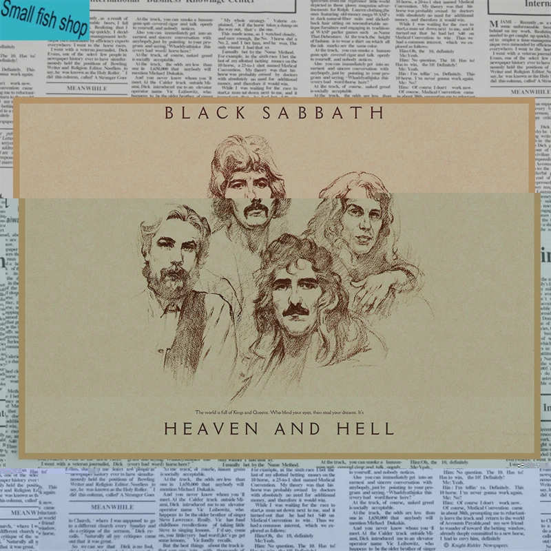 Черный Sabbath домашний декор крафт-кислотная рок-музыка плакат рисунок core наклейки на стену