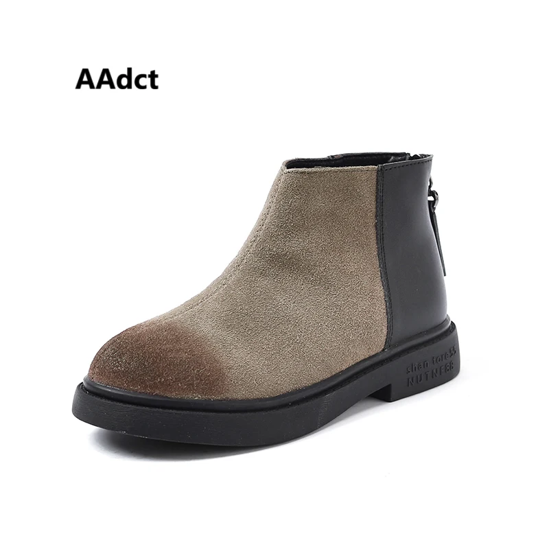 

AAdct Martin cotton kids boots Warm children's boots for girls New fashion soft bottom boots 2018 autumn and winter