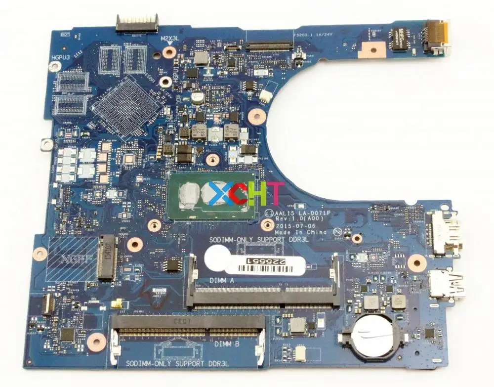 Top CN-03JXDM 03JXDM 3JXDM DDR3L AAL15 LA-D071P w I5-6200U CPU for Dell Inspiron 15 5559 NoteBook PC Laptop Motherboard Tested 0