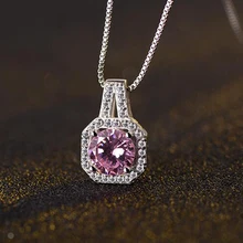JEXXI Fashion Pendants Necklaces For Women Wedding Jewelry Accessory Luxury AAA Austrian Crystal Necklace Wholesale Top Quality