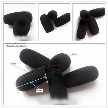 

Linhuipad Micriphone windscreen Foam Covers with 9mm Hole Diameter 45mm inner length 10pcs/lot AliExpress Standard Shipping