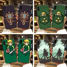 Легенда о Зельде шейках сланец ТПУ Черный силиконовый чехол для iPhone 8 8plus 7 7 plus 6 6S Plus X XR XS MAX 5S чехол для телефона s