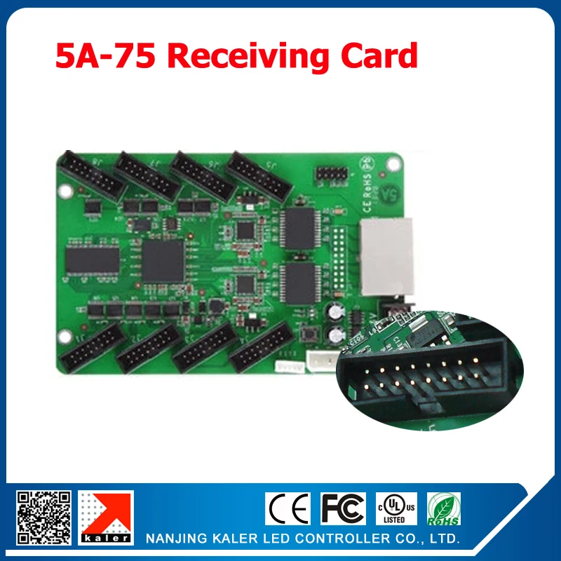 

Full Color 5A-75 LED Display Receiving Card Synchronous LED Video Screen Controller System