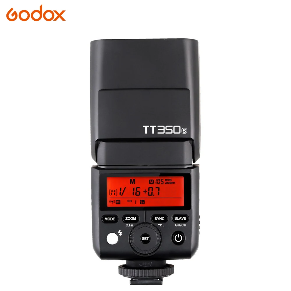 Godox TT350 Вспышка 1/8000s GN36 2,4G Беспроводная ttl HSS мини Вспышка Speedlite XPro X1T для Canon Nikon sony Fuji Olympus DSLR камера