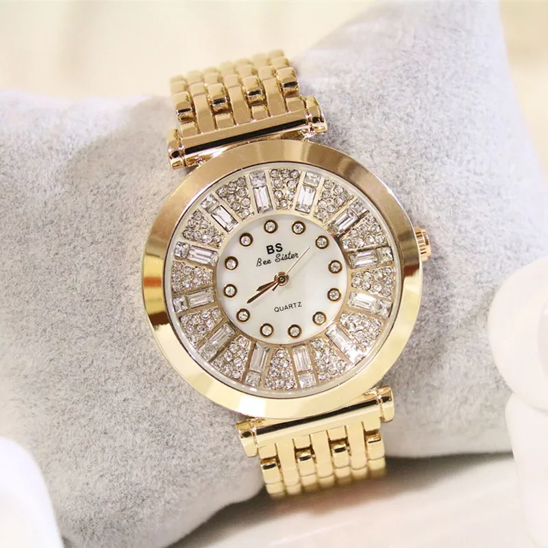 

List High-end Linked List Custom Full-diamond Women's Watch Can Be A Gift New Hot Ladies Quartz Movement Watch High-end Linked