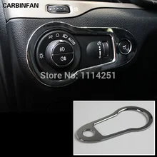 ABS хромированный огни автомобиля переключатель кнопка регулировки накладка Стикеры для Jeep Cherokee