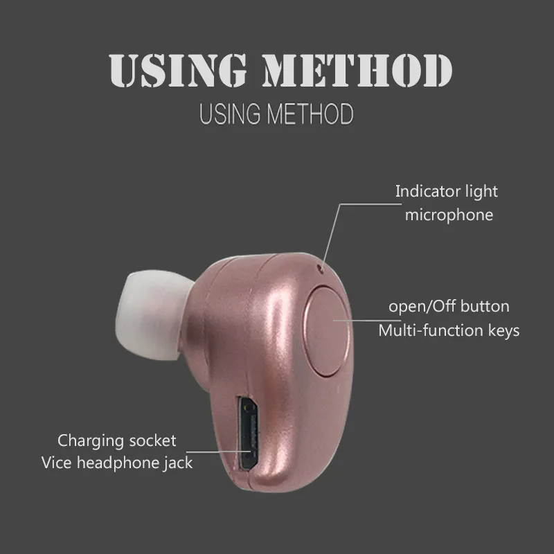 

Handfree Bluetooth Earphone Audifonos Bluetooth V4.1 Headphones Wireless Mini Earbuds With Mic For Iphone/HTC/Xiaomi S530 Plus