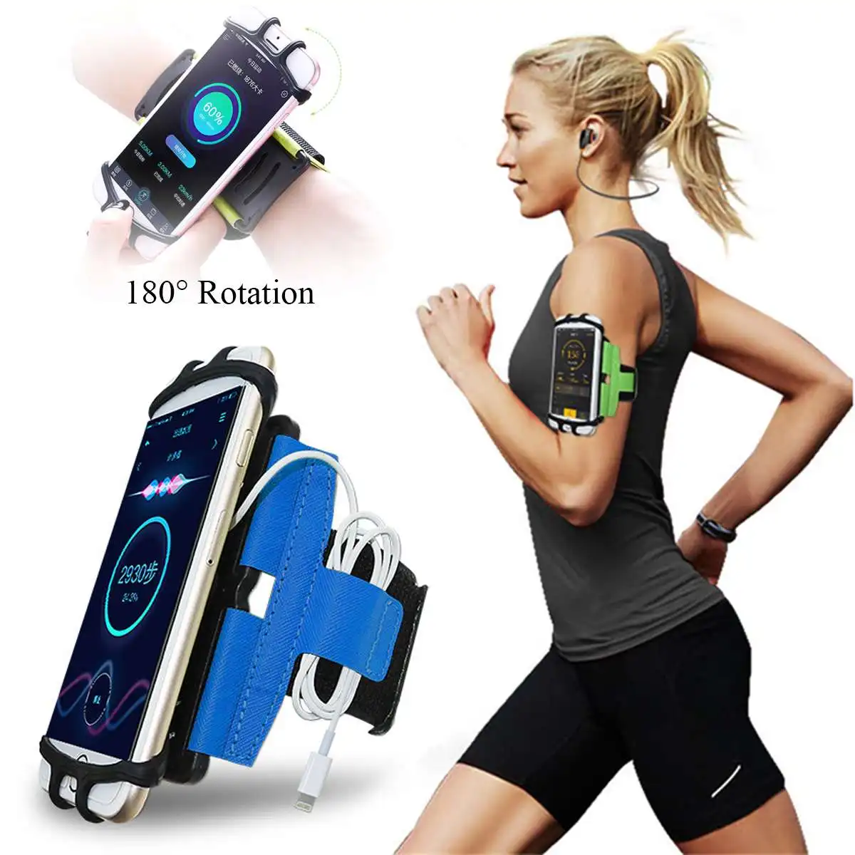 Universal Waterproof Phone Bag Case Running Sports Armband for iPhone Case Cover Holder Arm Band Wrist for 4-6 Inch Smartphone