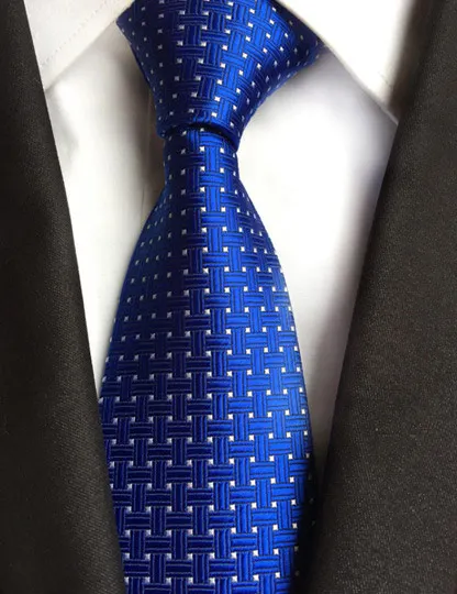 8 см, модный роскошный галстук, желтый, синий, красный, однотонный, в клетку, галстук, шелковый, формальный, на шею, галстуки для мужчин, деловые, свадебные галстуки, подарок, Gravata - Цвет: W11
