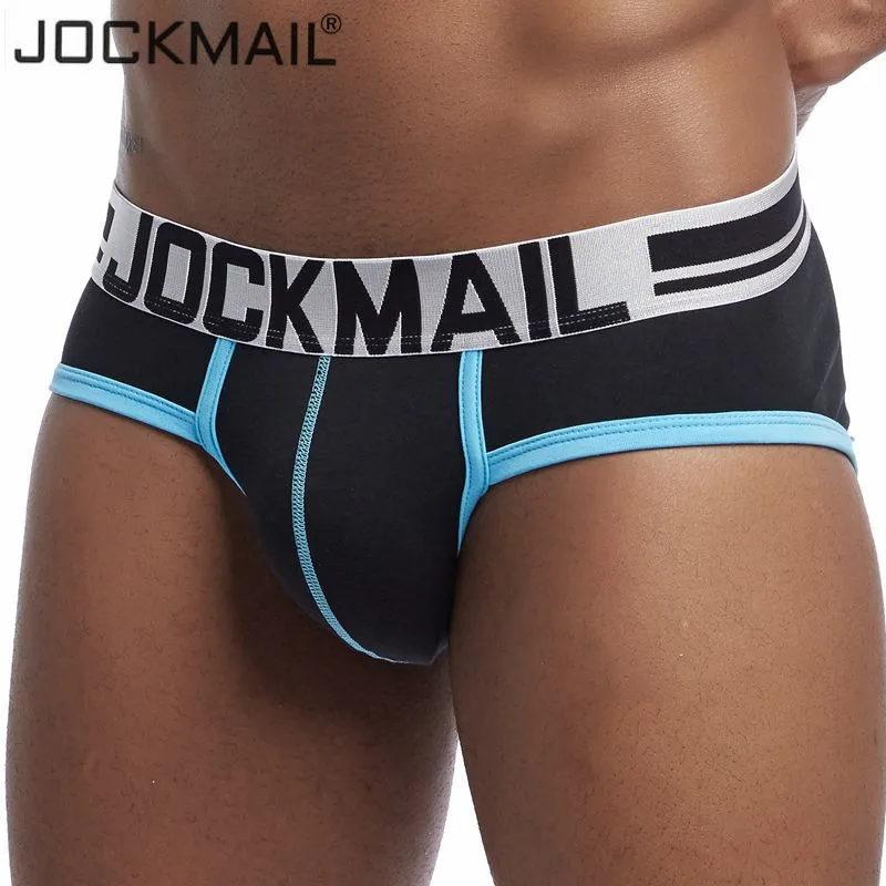 Трусы брифы JOCKMAIL мужские нижнее белье мягкие трусы с выпуклым мешочком пикантные