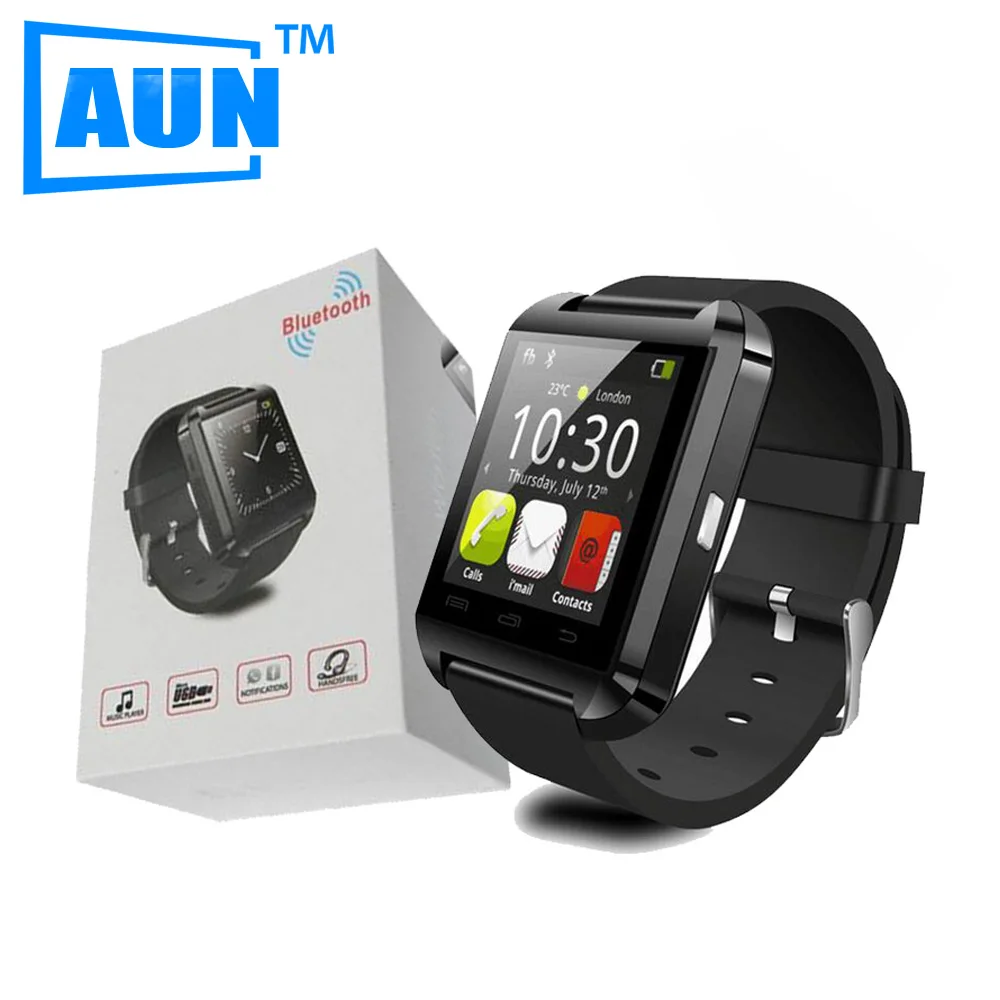  АУН 2016 Bluetooth Смарт Часы с Шагомер Альтиметр 160 мАч Аккумулятор SmartWatch для Samsung S4/Note2/3 HTC LG Xiaomi Android 