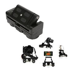 Mini Pliable Tricycle Caméra Ferroviaire Voitures Table Vidéo Curseur Tracker Photographie Voitures 1/4 “vis Mount Plate Pour DSLR GoPro Caméra