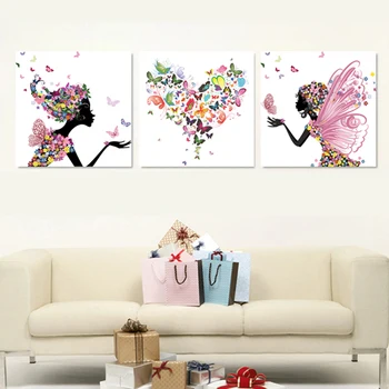 

most advanced high definition printing simulation oil painting beautiful flower fairy of the sitting room decorate art 1168028