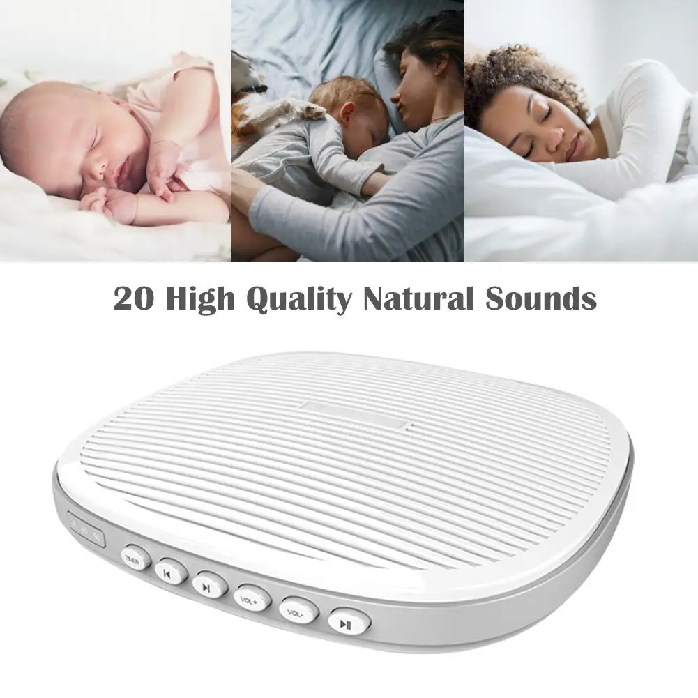 

S5 Shell Shape White Noise Sleep Aid Instrument Built-in 20 Sleep Music Sound Therapy Spa Relaxation Soothing Sleep Instrument