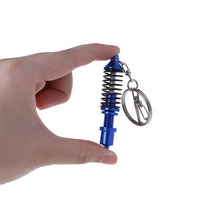 

Universal Adjustable Alloy Car Interior Suspension Keychain Coilover Spring Car Tuning Part Shock Absorber Keyring Gift