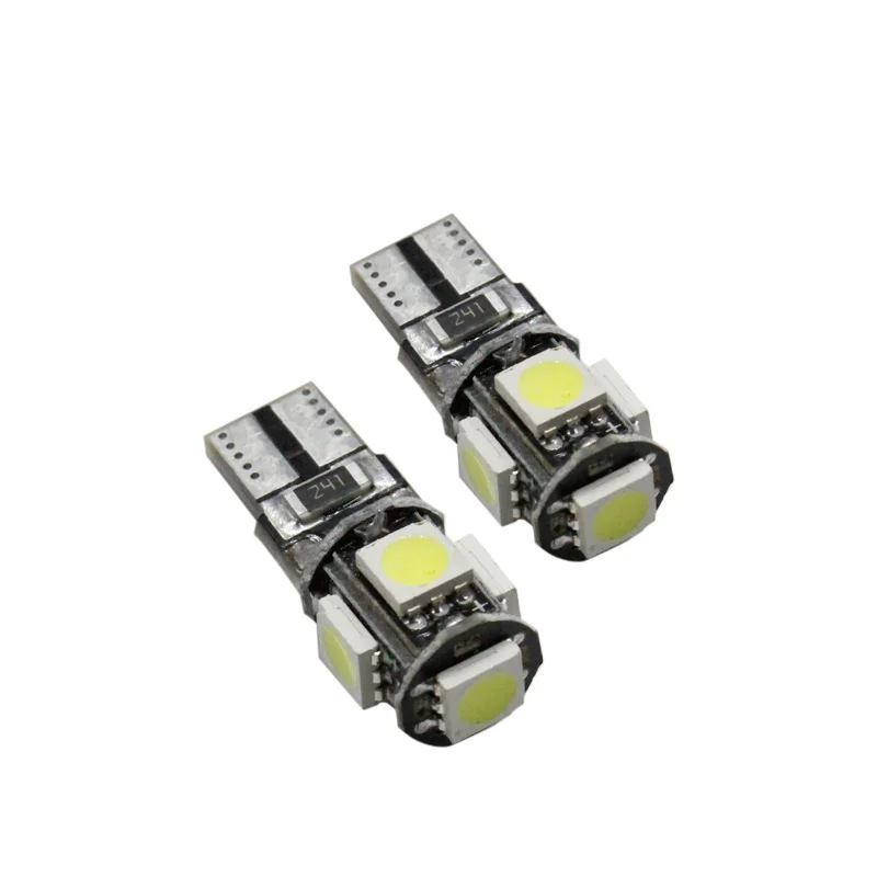 10X T10 5SMD CANBUS 5050 SMD W5W 194 светодиодная автомобильная лампа без ошибок