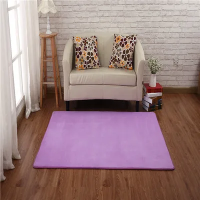 Coral velvet memory cotton carpet solid color door mat non-slip absorbent living room rug bedroom stairs anti-slip carpet Coral velvet memory cotton carpet solid color door mat non-slip absorbent living room rug bedroom stairs anti-slip carpet