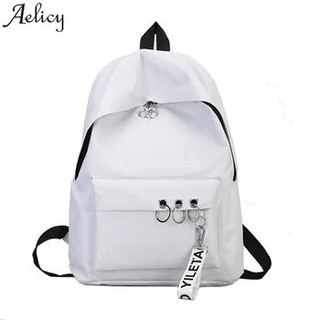 

Aelicy 2018 Fashion Women's n Ring Shoulder Bookbags Satchel Travel Backpack For Teenage Girls Hot New School Shoulder Bag