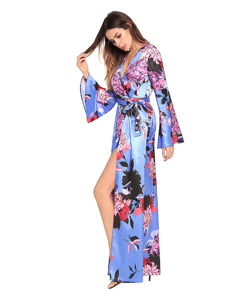 women wraped chest off shoulder slash neck bohemian long dress 9_