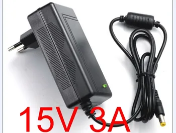 

1PCS 15V 3A High quality IC solutions AC 100V-240V DC 15V 3A Switch power supply, 45W LED adapter, EU plug DC 5.5*2.1-2.5mm