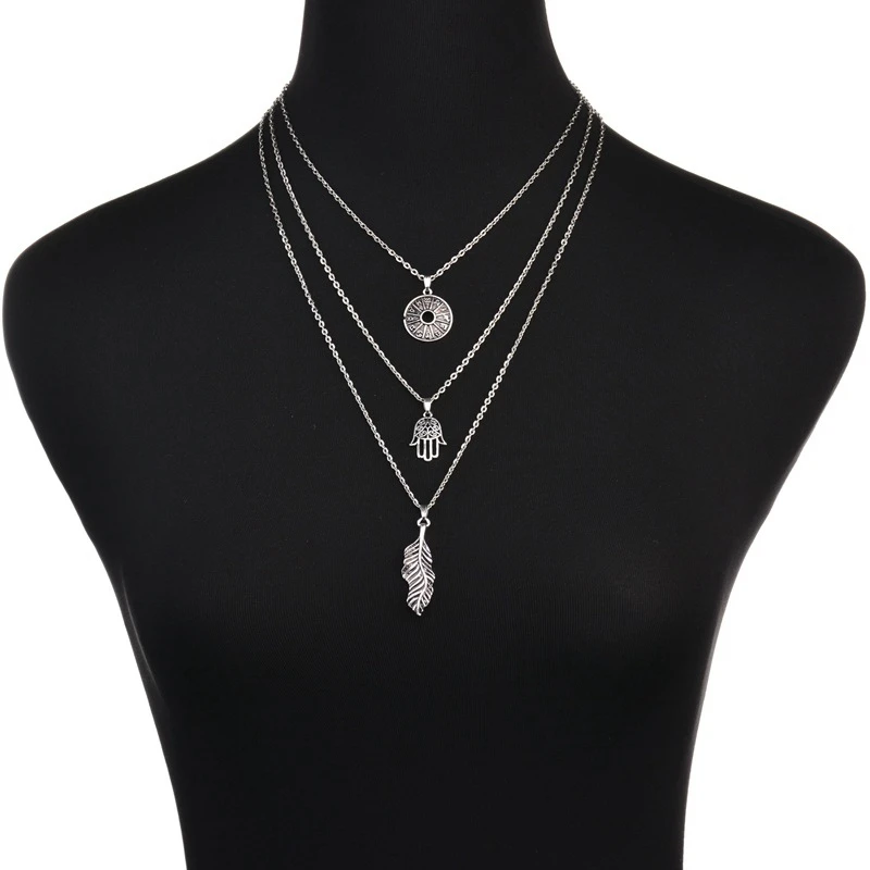 

Fashion Chain Men Heart Necklace Jewelry Long Necklaces Pendants Gift Letter Collar Choker For Women Collier Shell Necklaces