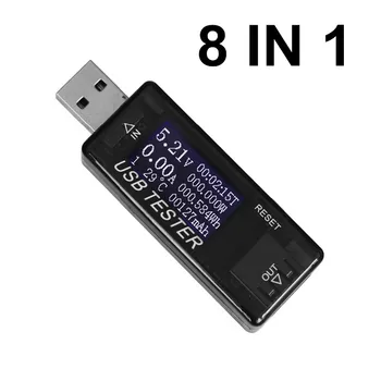 

10pcs 8 in1 USB tester Digital Electical energy power bank charger indicator voltmeter current voltage meter detector 40% off