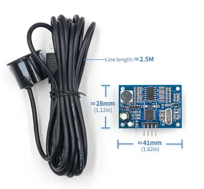 

AvadaTech Waterproof Ultrasonic Module JSN-SR04T Water Proof Integrated Distance Measuring Transducer Sensor for Arduino