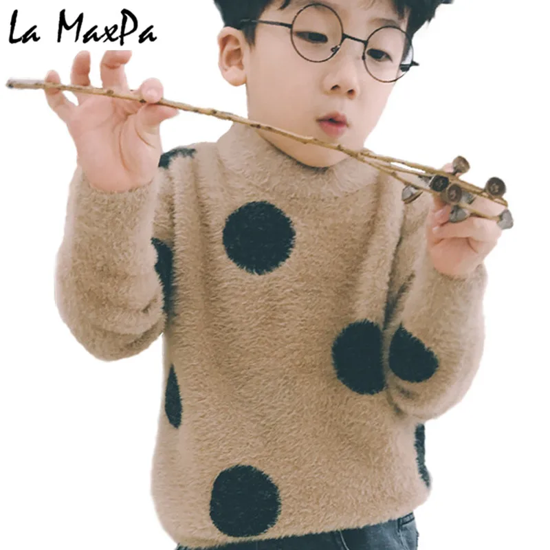 

Knitted Sweater for boys Autumn Winter Boy Sweater Children Turtleneck Christmas Sweaters Boy Pullover Kids clothing 3-7T