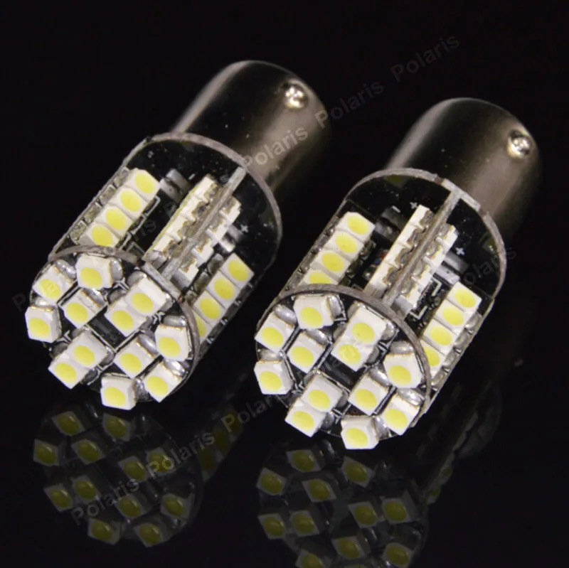 2 шт. Canbus P21/5 Вт 1157 44 Smd 1210 без ошибок 3528 BAY15D 44smd Автомобильные светодиодные фонари