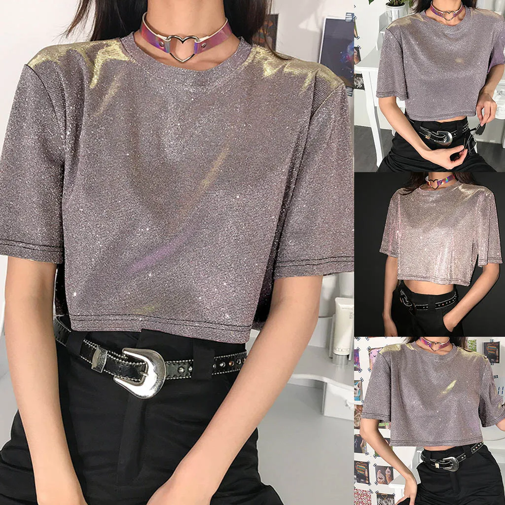 

Women's fashion T-shirt 2019 ladies new casual short-sleeved O-neck print short polyester T-shirt top camisetas de mujer