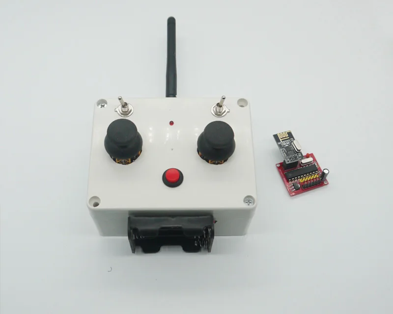 1Set RC Tank 6ch Remote Controller Receiver Board Transmitter Kit 100M Distance DIY Spare Parts for RC Boat Car Tracked Vehicle