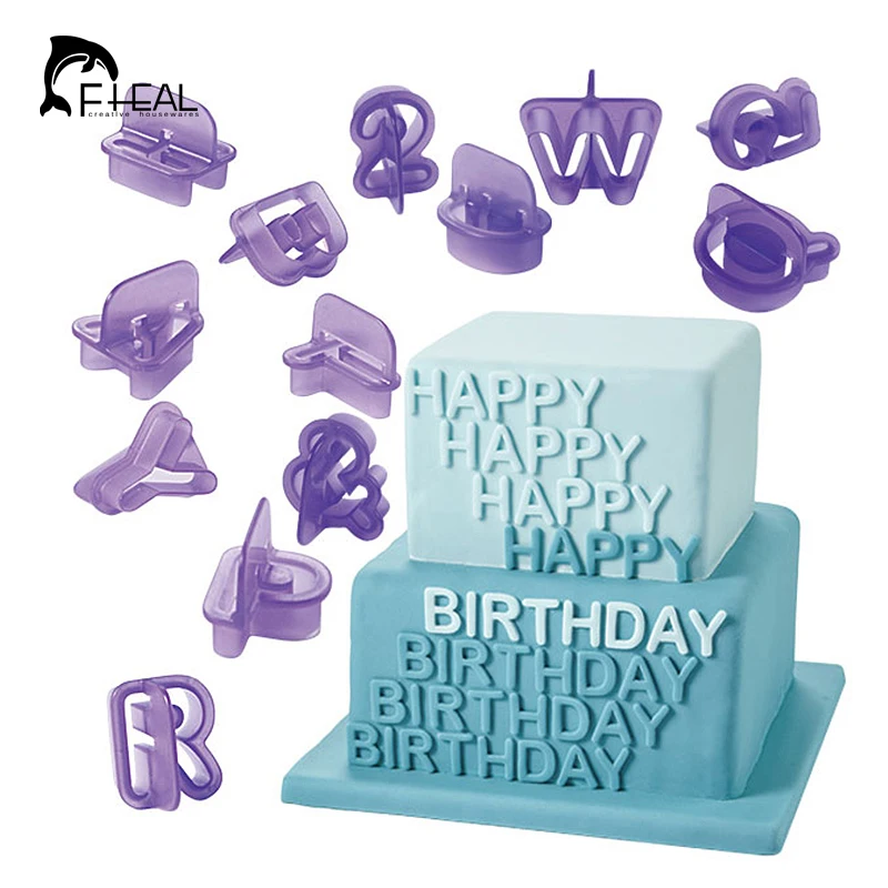 Set Di 28 Cutter Alfabeto In Plastica – Decorazione Torte E Biscotti, Lettere 2,5 Cm