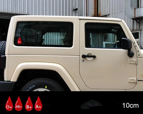 

Blood Type Car Decoration Blood drop Accident Timely Rescue Reflective Car Sticker And Decal For VW Chevrolet Ford Lada Skoda