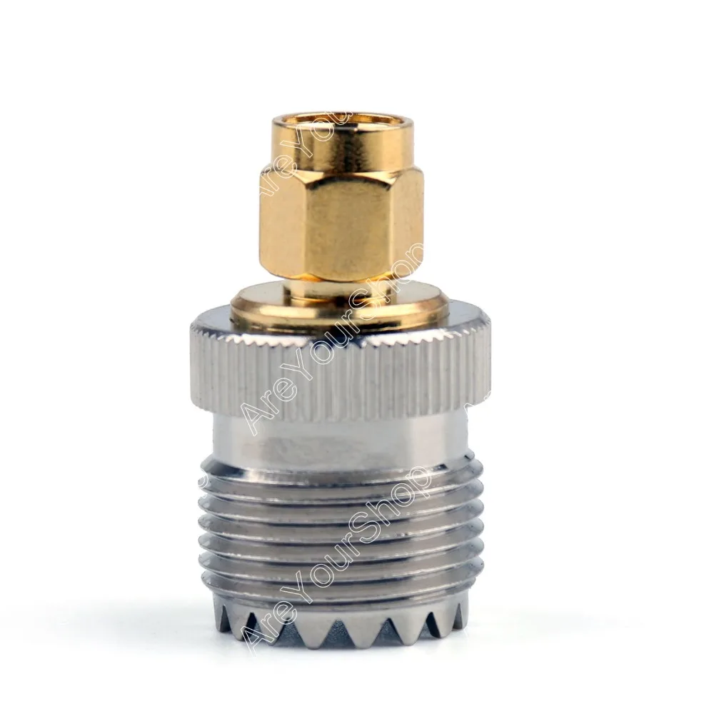 

Areyourshop Sale 1Pc Adapter SO239 UHF Female Jack To SMA Plug Male RF Connector Straight minijack