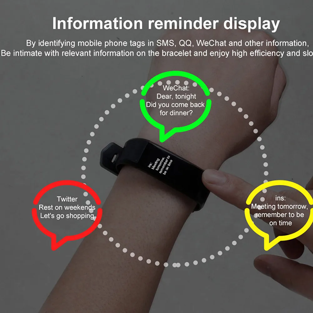 Фитнес-трекер ID115 плюс кровяное давление Smartband водонепроницаемый монитор сердечного ритма фитнес-трекер Браслет Шагомер gps трекер