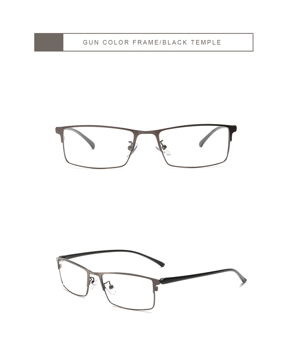 KISUNRISE оправа для очков для мужчин от близорукости, по рецепту очки металлические деловые очки для мужчин