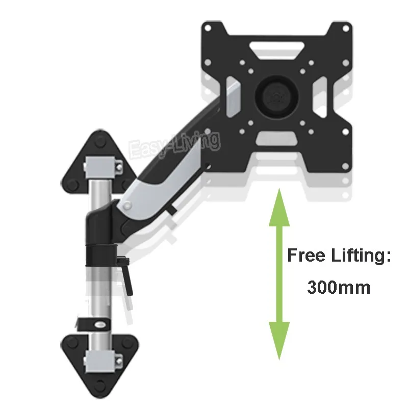 3"-55" сверхмощный газовый пружинный гибкий настенный кронштейн для телевизора с полным движением ЖК-СВЕТОДИОДНЫЙ монитор с креплением на руку с загрузкой 9-20 кг