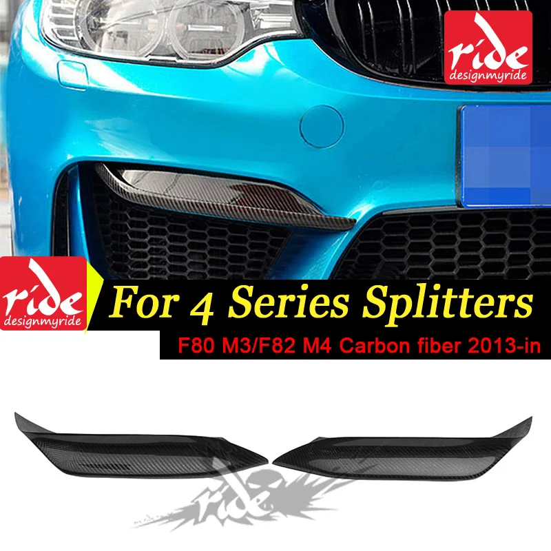 

M3 F80 Carbon Fiber Glossy Black Conner Splitter Up P Style For BMW 4-Series F80 M3 F82 F83 M4 2013-18 420i 428i 430i 440i 435i