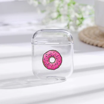 

Painted Donut Bluetooth Earphone Case For Apple AirPods 1/2 Soft Silicone Charging Headphones Cases For Airpods Protective Cover