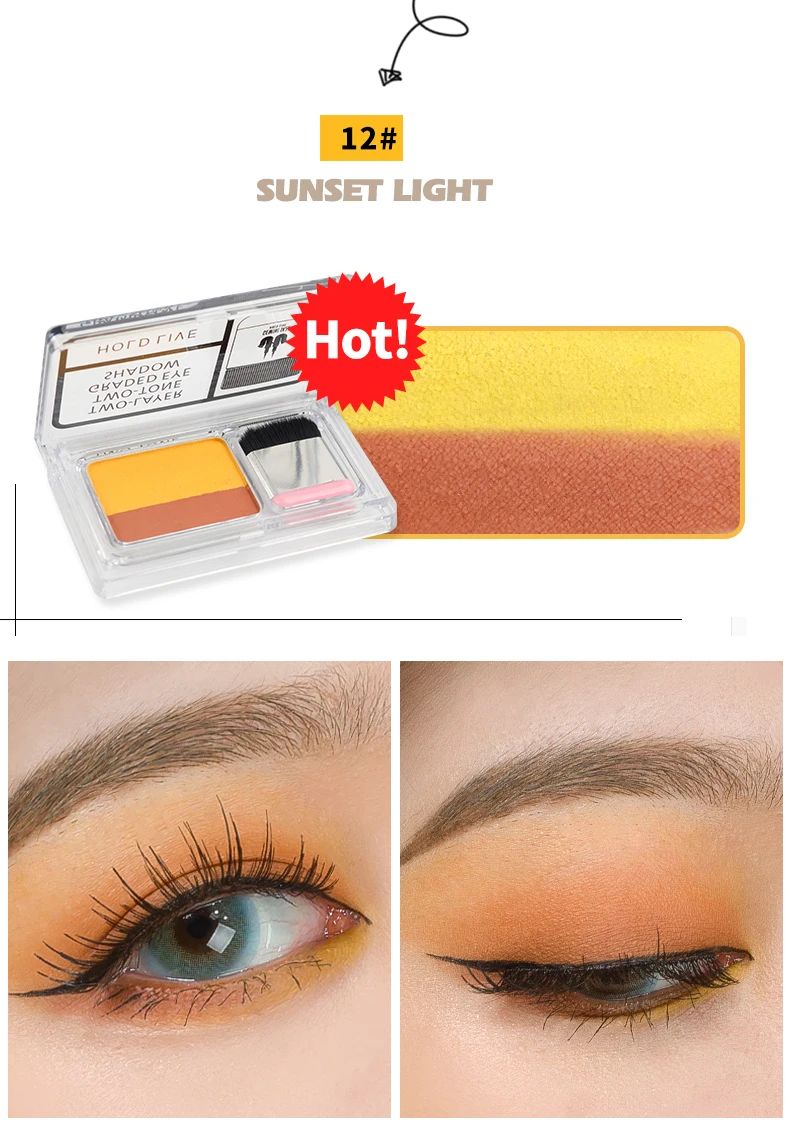Two-Layer Two-Tone Graded Eyeshadow Palette (6)