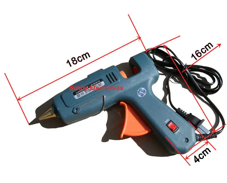 60-100 Вт 110 В-220 В термоплавкий Пистолеты для склеивания с 10 шт. 11x195 мм Клей-карандаш как подарок
