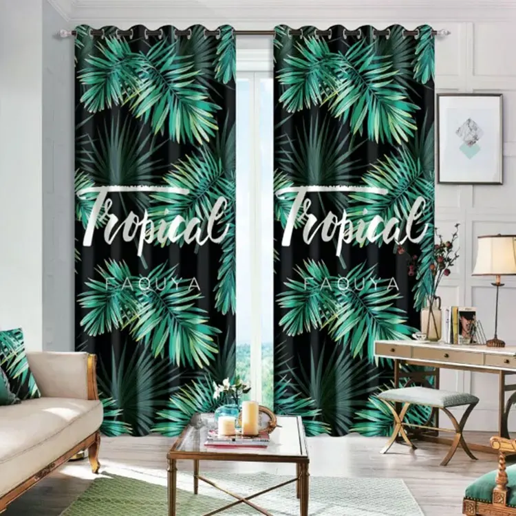 

Window 3D Curtain Rainforest Living Room Modern Home Goods Window Treatments Polyester Printed 3d Curtains For Bedroom
