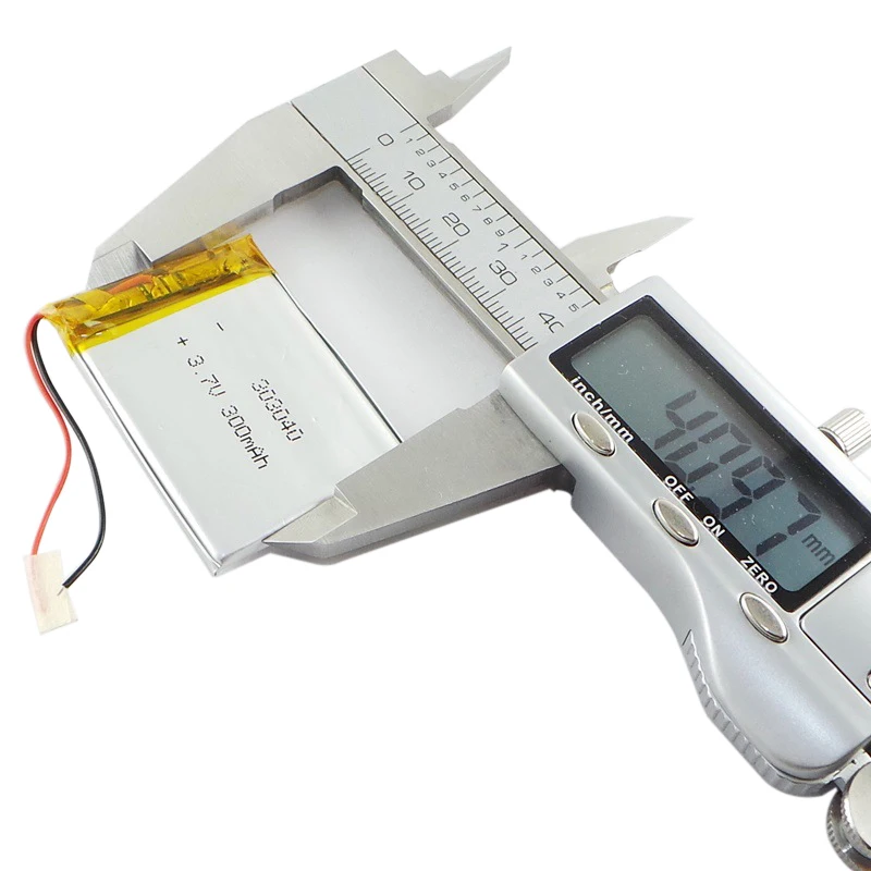 Литий полимерный аккумулятор 303040 литий ионный 3 7 В 300 мАч для bluetooth mp3 ридера lipo rc