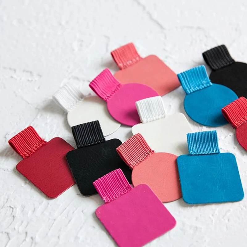 Pen Holder Self-adhesive for Notebooks Leather Pen Clip Pencil Elastic Loop Journals Clipboards Pen Holder 1Pc