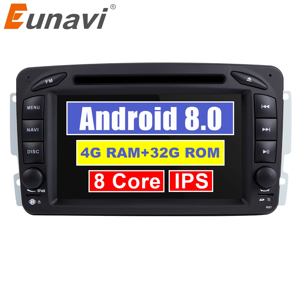 Discount Eunavi 7" 2 Din Android 8.0 Car DVD Radio multimedia Player GPS Navi For Benz C-Class W203 W209 G-Class W463 A Class W168 Vito 0 Discount Eunavi 7" 2 Din Android 8.0 Car DVD Radio multimedia Player GPS Navi For Benz C-Class W203 W209 G-Class W463 A Class W168 Vito 0