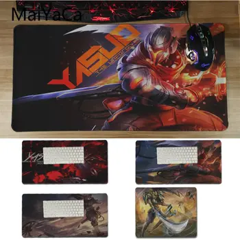 

MaiYaCa Non Slip PC Yasuo LOL Computer Gaming Mousemats Locking Edge Mousepad Mat Keyboard Mat Table Pad